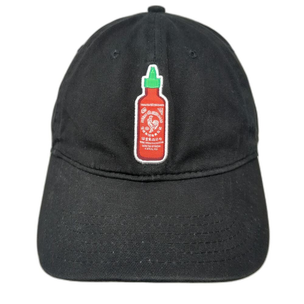 Huy Fong Sriracha Hot Chili Sauce Bottle Patch Black Baseball Cap One Size